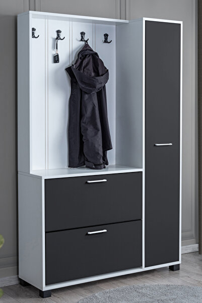 Setay Milas Portmanto Düşer Kapaklı Askılıklı - Antrasit