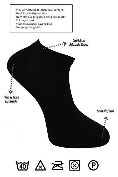 KARDEŞLER ÇORAP Bambusz férfi csizma fekete zokni varrat nélküli 6 db-os csomag