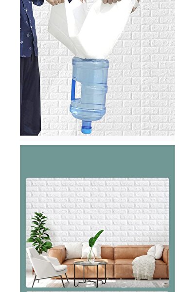 Generic 3 3D Self-Adhesive PE Foam Wall Stickers, White 70 x 77 cm