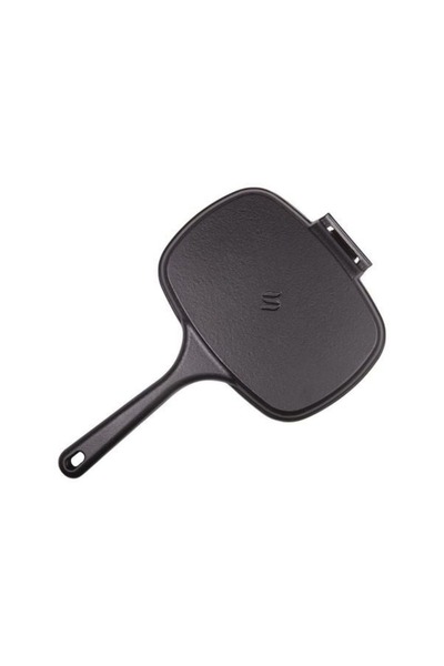 Sürel DÖKÜM 25X18 CM OVAL IZGARA TOST MAT SİYAH