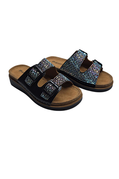 Benittokids Enova Anatomical Stone Double Velcro Women's Slippers