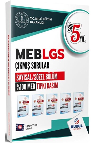 Kurul Yayıncılık 8. SINIF MEB LGS ÇIKMIŞ SORULAR (SAYISAL/SÖZEL SON 5 YIL)