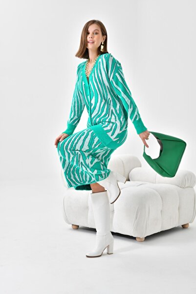 FTZ WOMEN Kadın Zebra Desenli Ikili Takım Benetton 20569