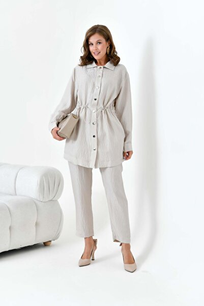 FTZ WOMEN طقم نسائي مرصع بالأحجار - موديل 30771