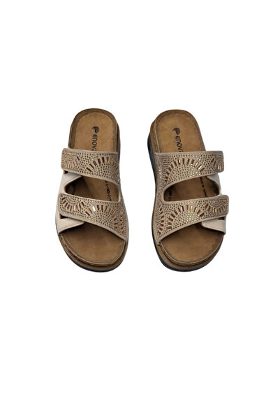 Benittokids Enova Анатомични каменни дамски пантофи с двойна велкро лента