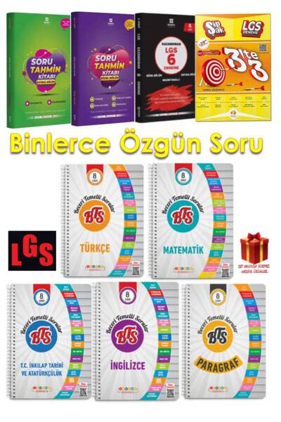 Sınav Yayınları 8. Sınıf LGS Tüm Dersler Soru Bankası+LGS 6 Deneme+3 deneme+B...
