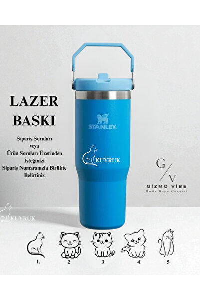 Stanley Kişiselleştirilmiş The IceFlow Flip Straw Pipetli Termos Bardak 0,89 ...