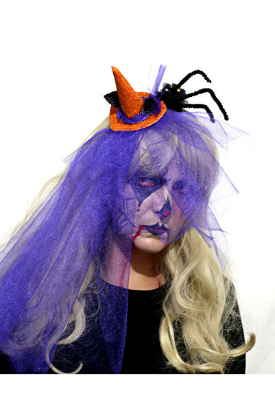 HA&NA Cadı Şapkası, Cadı Kostümü, Halloween kostüm, Cadılar Bayramı Tacı, Par...