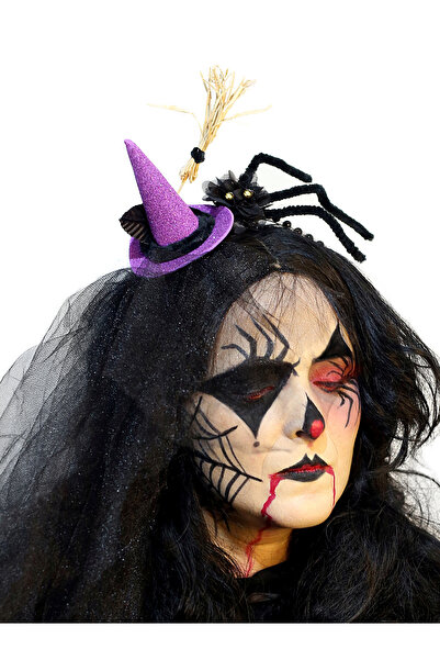 HA&NA Cadı Kostümü, Cadı Şapkası, Halloween kostüm, Cadılar Bayramı Tacı, Par...