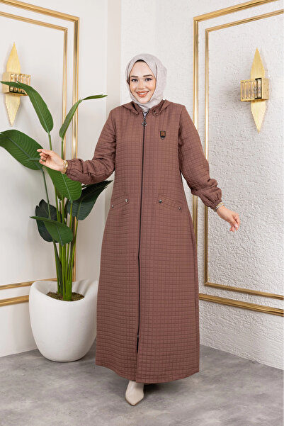 Moda MSK Νέα σεζόν με κουκούλα Καπιτονέ καφέ καπέλο