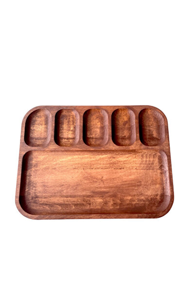 Onouqo Oaklin Ahşap Servis Tabağı, Sunum Tabağı, Kahvaltı Tabağı ( 1.Sınıf Kalite Kayın Ağacı ) 32x24cm