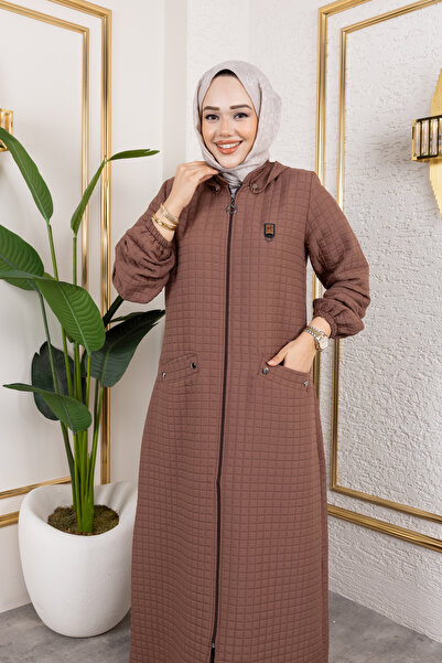 Moda MSK Νέα σεζόν με κουκούλα Καπιτονέ καφέ καπέλο