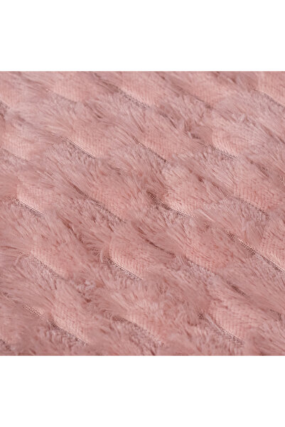 Extramall Fluffy cocolino blanket, 200x220cm, Dusty Pink, warm, double bed cover, microfiber, pink