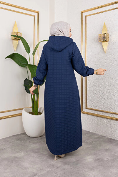 Moda MSK Νέα σεζόν με κουκούλα Καπιτονέ Ναυτικό Μπλε Καπέλο