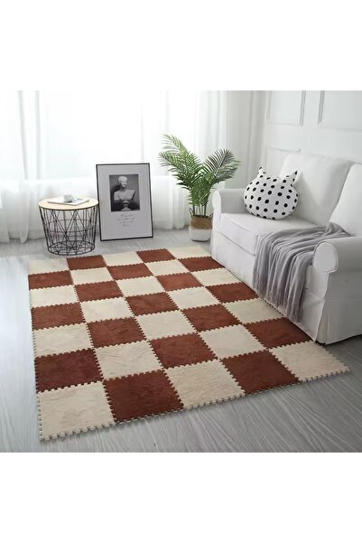 Home Yumuşak Köşelikli Yapboz Puzzle Halı, 10 Parça