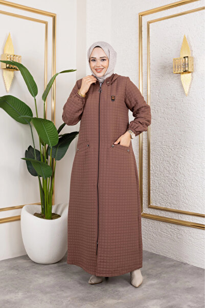 Moda MSK Νέα σεζόν με κουκούλα Καπιτονέ καφέ καπέλο