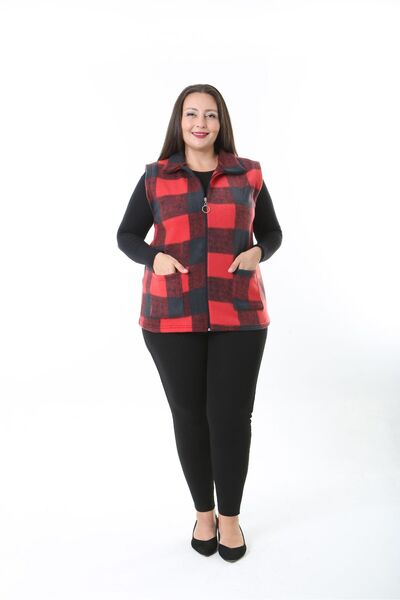 rotop Women's fleece vest with zipper and pockets