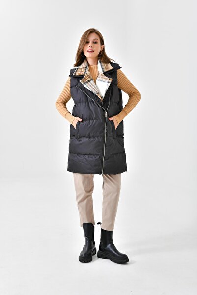 FTZ WOMEN Kadın Şişme Yelek Siyah RBN4043