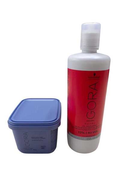 Igora Vario Blond Super Plus Beyaz Acıcı 450 gr + Krem Oksidan %12 40v 1000ml