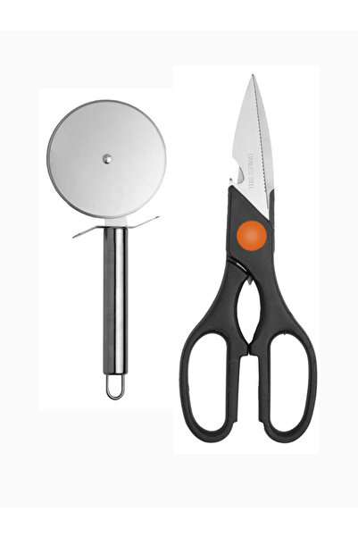 Kitchen Design Lab Büyük Boy Paslanmaz Çelik Hamur Kesme Ruleti 20 Cm Hamur K...