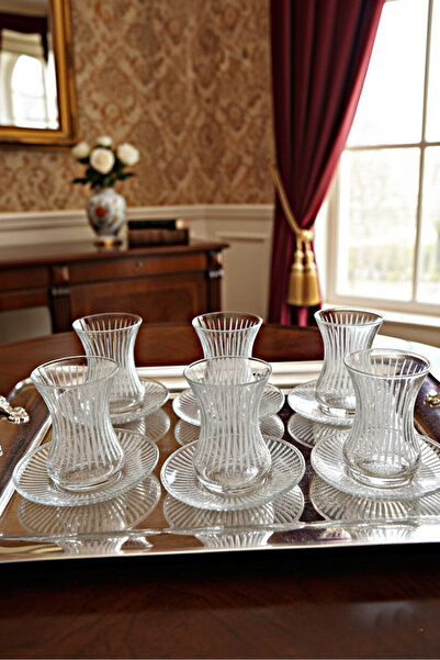 DECOSTYLE Pasabahce Thinbell Style Decor 12 Piece Tea Set