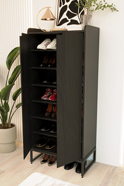 Flinder Ayakkabılık - Beyaz Ayakkabı Dolabı - Kapı Önü Ayakkabılık