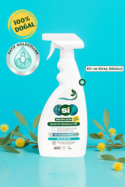 %100 Doğal Banyo Temizleyici Okaliptus Yağlı 750 Ml