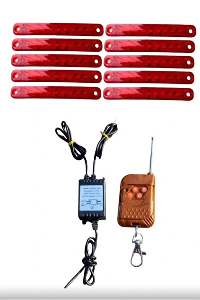 E.K.Tuning Uzaktan Kumandalı 9 Ledli 10 Adet Parmak Led Kırmızı