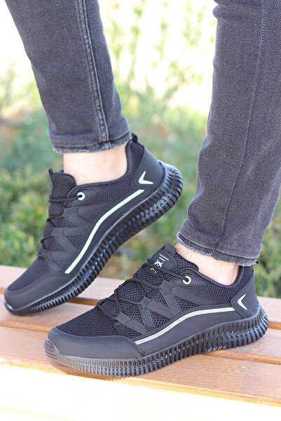 Vojo Zigzag Daily Talpă confortabilă Pantofi pentru bărbați Pantofi sport pentru mers pe jos, alergare, negru