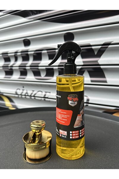 ROX KİMYA Lastik Parlatma Spreyi 400 ml + Hazneli Lastik Parlatma Fırçası Sar...