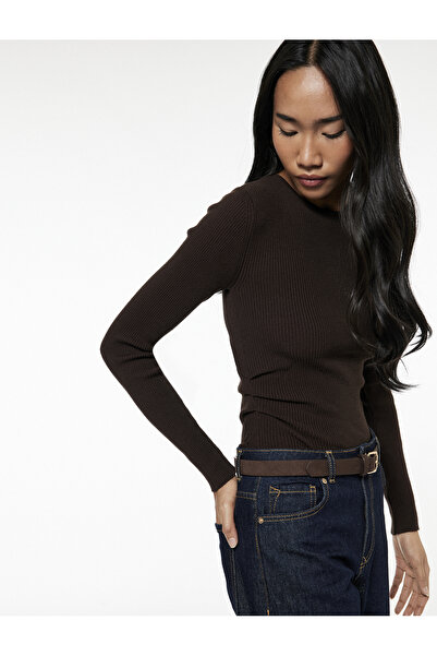 Koton Pulover de bază din tricotaje cu mânecă lungă și gât rotund