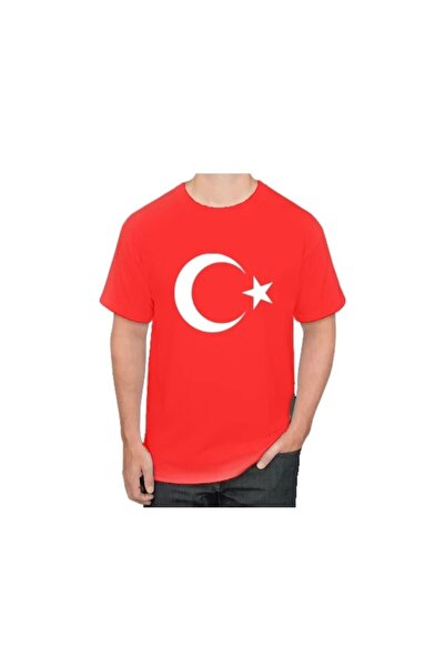 CAWİSSE GÖMLEK Μπλουζάκι με σημαία με φεγγάρι και αστέρια