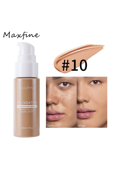 MAXFINE Fond de ten, 10#, bej inchis/mediu inchis,30 ml