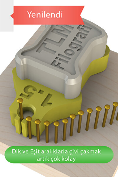 Olympos Tasarım Profesyonel Mıknatıslı Çivi Tutma Çakma Aparatı | 1.5mm aralık ile çivi çakma