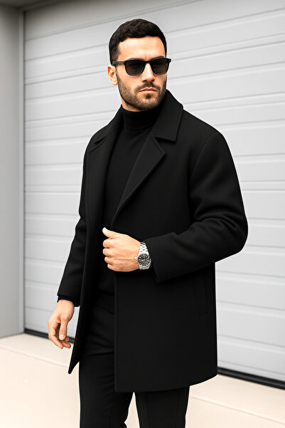 Delpino Erkek Oversize Uzun Kaşe Kaban