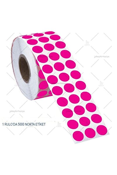 Tanex Nalepnica sa tačkama za označavanje 10 mm (5000 komada roze nalepnica s...