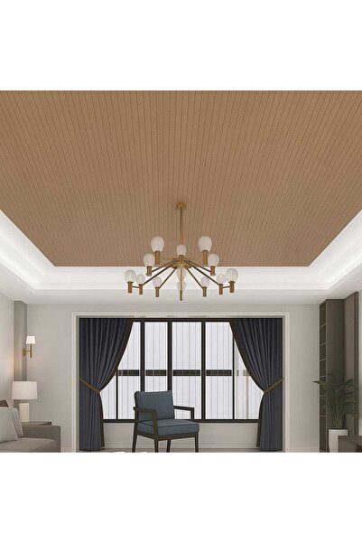 Brano kendinden yapışkanlı duvar lambiri Ahşap desen 40x280 Cm