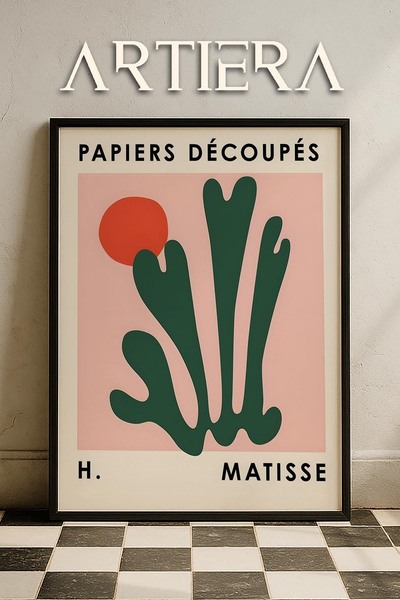 HİGUERA Matisse Paper Cuttings Abstract Series Emerald Green Branches Ζωγραφι...