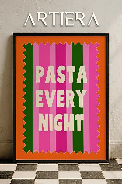 HİGUERA Τυπογραφία Μοντέρνα Μεσογειακή Ιταλική Ζωγραφική Κουζίνας με Ξύλινο Π...