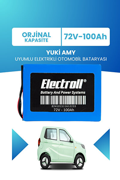 ELECTROLL Amy Uyumlu Batarya (Standart Kapasite) Lifepo4 72V 100AH Elektrikli...