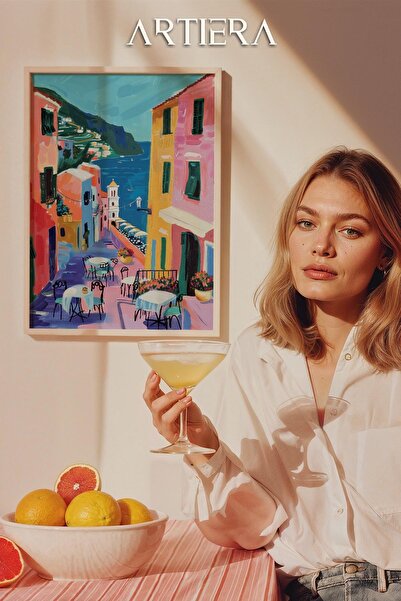 HİGUERA Salerno Μοντέρνο Μεσογειακό Ιταλικό Στιλ Ξύλινο Τραπέζι Κουζίνας, Δια...