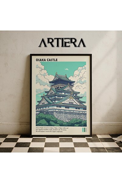 HİGUERA Osaka Castle - Παραδοσιακό ιαπωνικό κάστρο Μοντέρνα ζωγραφική τοίχου ...