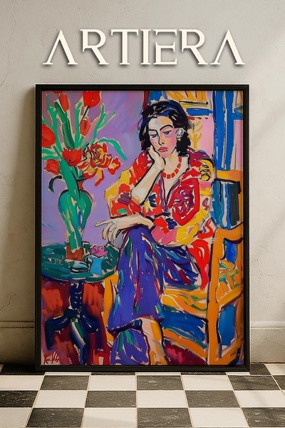 HİGUERA Henri Matisse (1869-1954) Εμπνευσμένη ελαιογραφία σε στυλ μοντέρνας φ...