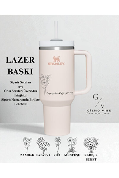 Stanley Kişiselleştirilmiş Quencher H2.0 FlowState Paslanmaz Çelik Vakum Yalı...