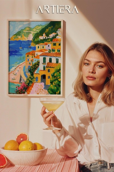 HİGUERA Amalfi Μοντέρνο Μεσογειακό Ιταλικό Στιλ Ξύλινο Τραπέζι Κουζίνας, Διακ...