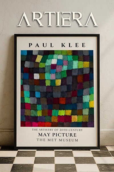 HİGUERA Paul Klee (1879-1940) Μάιος Ακουαρέλα Ζωγραφική τοίχου με φυσικό ξύλι...