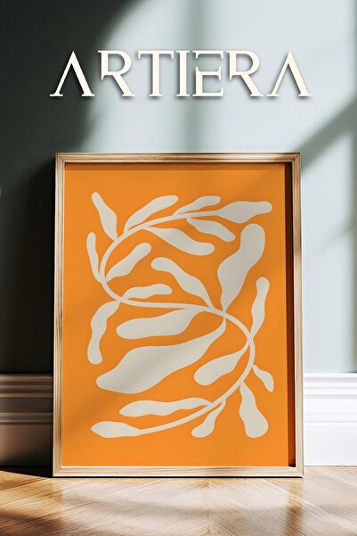 HİGUERA Σειρά Matisse Paper Cuttings Πορτοκαλί αφηρημένα κλαδιά Ζωγραφική τοί...