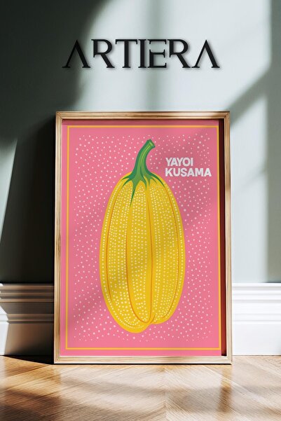 HİGUERA Yayoi Kusama Διάσημος Ζωγράφος Ροζ Μαξιμαλιστής Vintage Ιαπωνική Τέχν...