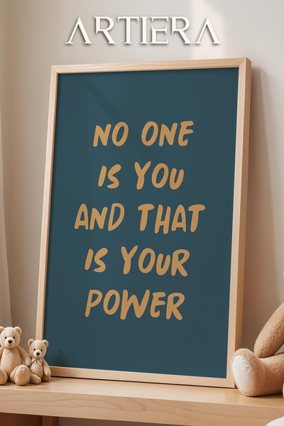 HİGUERA Motivaciona tipografija Dekoracija dečije sobe Drvena uokvirena zidna...