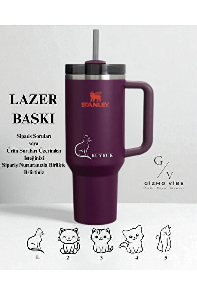 Stanley Kişiselleştirilmiş Quencher H2.0 FlowState Paslanmaz Çelik Vakum Yalı...